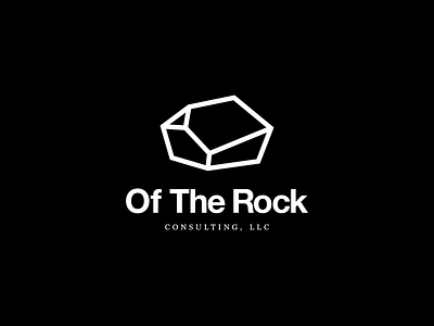 Of The Rock Logo brand identity branding consulting geometric icon logo logo series logomark mark