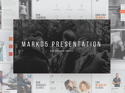 MARK05 Sales and Pitch Deck Presentation design keynote powerpoint presentation sales startup template templatetrain