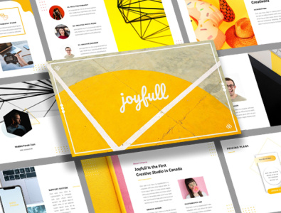 Joyfull Creative Business Presentation Design abundance branding design flat illustration layout presentation design ui