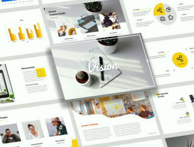 Vision Creative Business Presentation Design abundance app asset branding design flat illustration typography ui web