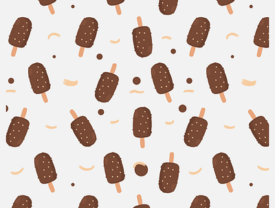 Handrawn Ice Cream Patternm. Vector abundance asset cartoon cook book design flat illustration pattern design patterns