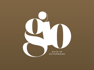 gio / guys in outerwear blog branding fashion identity logo menswear serif streetstyle style