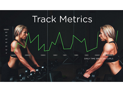 Track Metrics app features chart fitness splash image