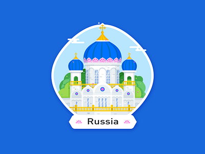 Christ The Savior Cathedral ai app cartoon illustration ps russia travel