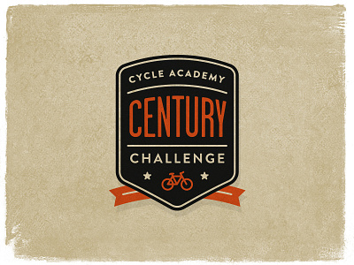 Century Challenge academy bike century challenge cycle logo ribbon stars