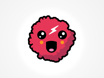Ring Poms bolt branding character cute icon illustration kawaii lightning logo mascot pom pompom