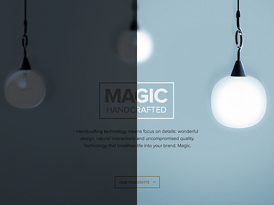 Magic, Handcrafted digital ui web