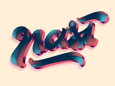 NAST Lettering design illustration lettering logo nastype