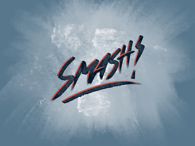 SMASH! illustration lettering logotype nastype