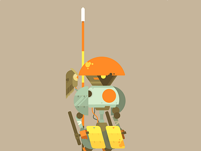 02 footbot adobe illustrator illustration robot