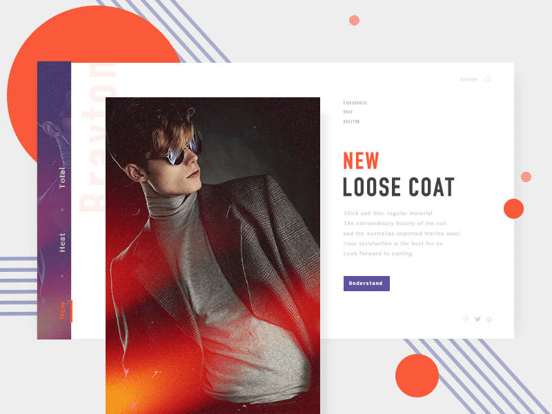 Web page clothes gif shopping ui ux web