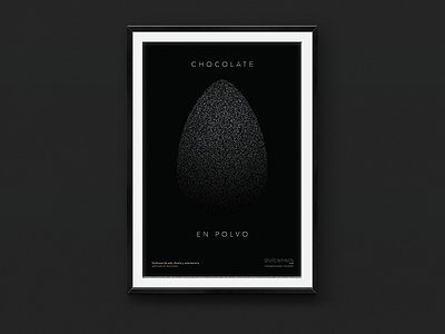 Dolcenero – Poster 2 (Chocolate Powder) avenir black cartel design diseño mexico mexico city poster type typography