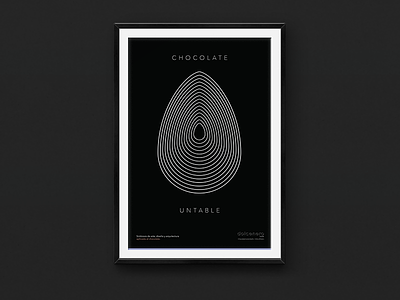 Dolcenero – Poster 3 (Chocolate Spread) avenir black cartel design diseño mexico mexico city poster type typography