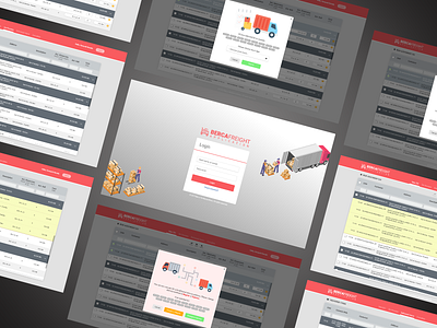 Berca Freight Application caporaider freight uidesign uxdesign web app