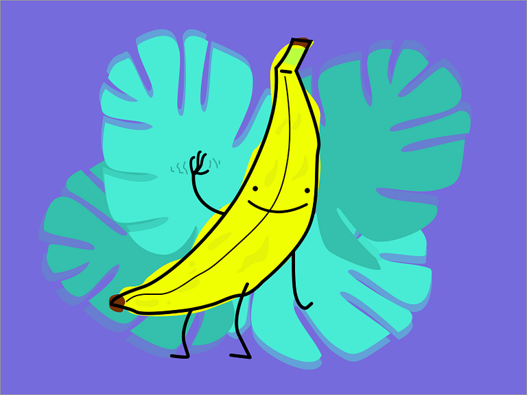 cool banana by Kelsey Whelan on Dribbble
