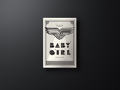 AIGA Jacksonville Design + Music Poster Show baby girl black and white blm custom type free download freebie freebies gig poster halftone illustration linework music negative space posters social song wings