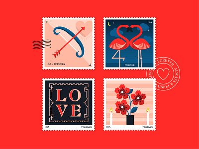 Valentine's Day Stamps