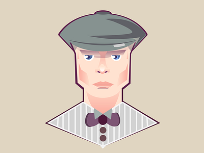 Thomas Shelby Vector Portrait 2d characters charactedesign characters design flat illustration modeling vector