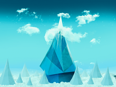 Ice Kingdom of the land of OOO "Adventure Time" adventure time design fanart graphic design manipulation modeling