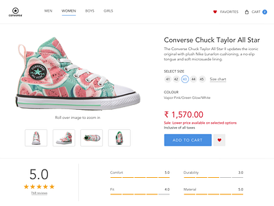 E-Commerce Converse Online Shopping clean converse design e commerce modern products shoe shoes web