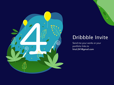 4 Dribbble Invite