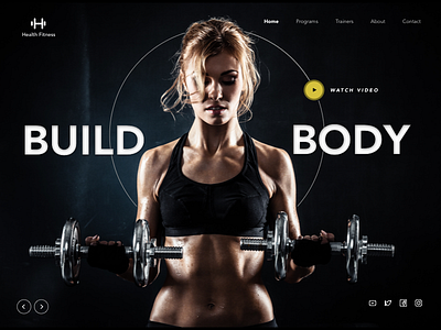 Health Fitness Landing page