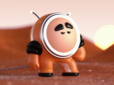 Astronaut 3d animation b3d blender character characterdesign