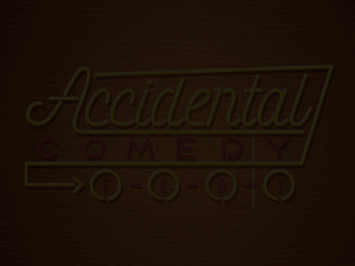 Accidental Comedy Fest Neon Sign accidental comedy club accidental comedy fest animated cleveland comedy neon neon sign retro