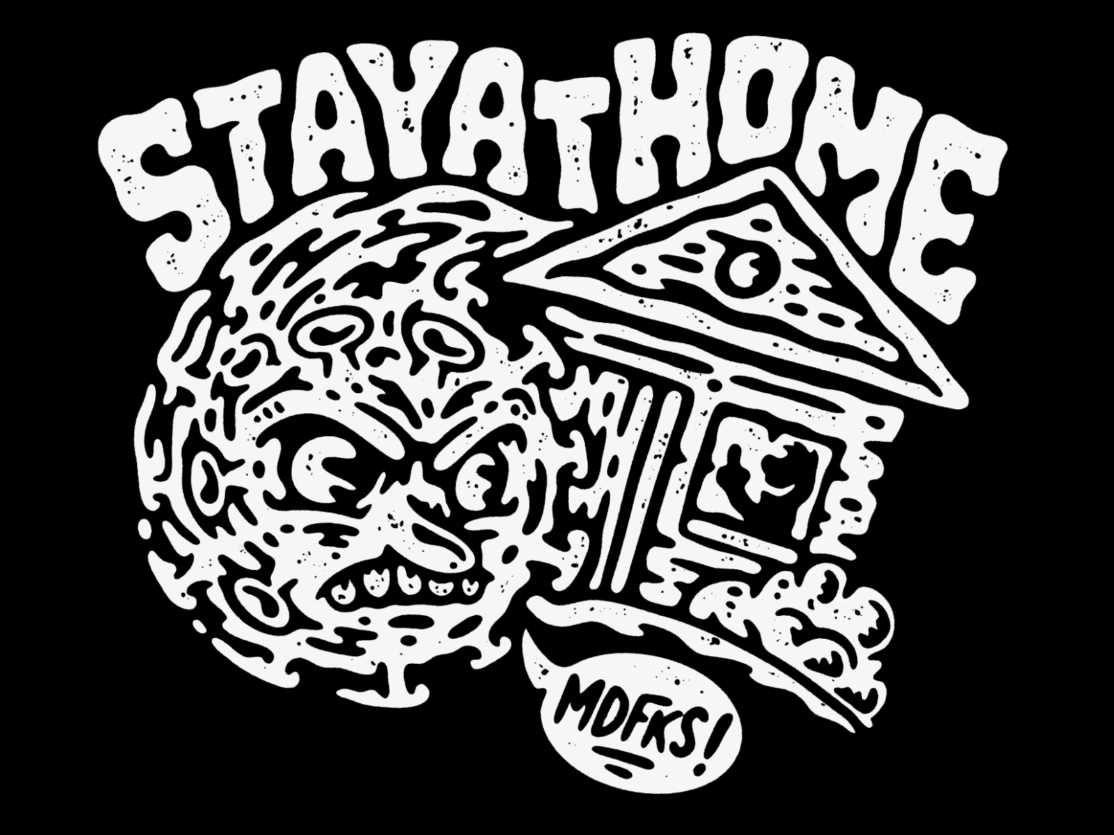 Stay safe, stay at home apparel artwork coronavirus covid covid-19 covid19 hardcore illustration lifestyle music old school tattoo
