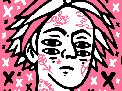 Lil Peep apparel artwork emo graphic design hip hop illustration lifestyle music old school punk tattoo trap