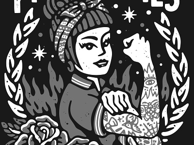 Proletaries apparel artwork feminism feminist graphic design hardcore illustration lifestyle music old school punk tattoo