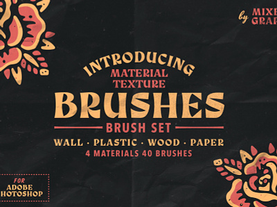 Material Texture Brushes apparel artwork brushes illustration lifestyle music punk
