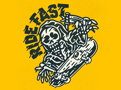 Ride Fast apparel artwork graphic design illustration lifestyle music old school punk skate tattoo