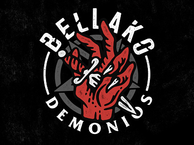 Bellako - Demonios apparel artwork graphic design hardcore illustration lifestyle music old school punk tattoo