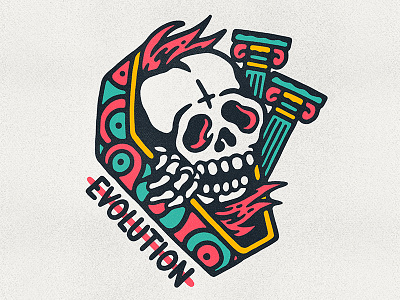 Evolution Apparel apparel artwork graphic design hardcore illustration lifestyle music old school punk tattoo