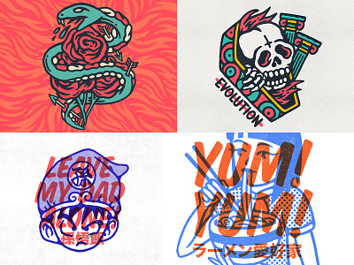 2018 apparel artwork band band logo bandmerch design graphic design hardcore illustration japan japanese lifestyle logo music noodles old school punk skate snake tattoo
