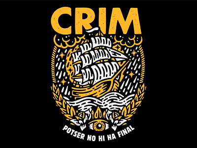 T-Shirt design for the punk rock band CRIM