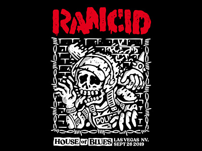 Rancid Gigposter apparel artwork band hardcore illustration lifestyle music old school punk skate tattoo