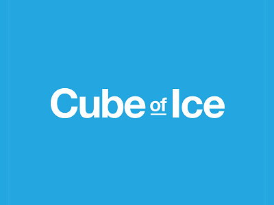 Cube of Ice branding clean geometric identity logo logotype minimal modern