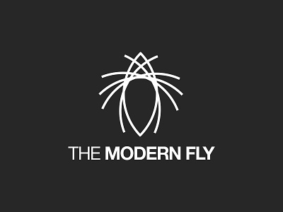 The Modern Fly branding clean geometric identity logo logotype minimal modern