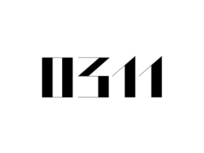 0311 branding clean geometric identity logo logotype minimal modern
