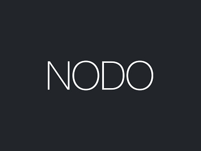 NODO branding clean geometric identity logo logotype minimal modern