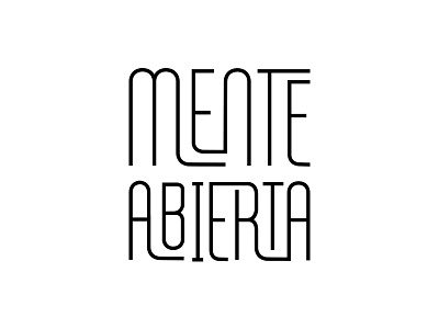 Mente Abierta branding clean geometric identity logo logotype minimal modern