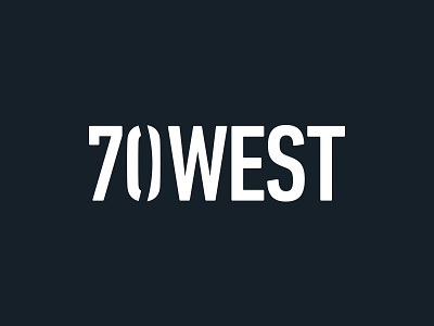 70 West branding clean geometric identity logo logotype minimal modern