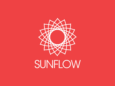 Sunflow branding clean geometric identity logo logotype minimal modern
