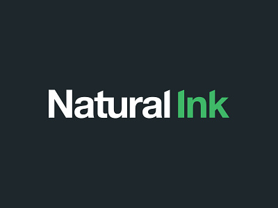 Natural Ink branding clean geometric identity logo logotype minimal modern