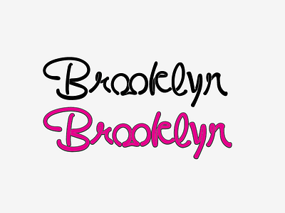 Custom Brooklyn Type for a project brooklyn neon new york typography
