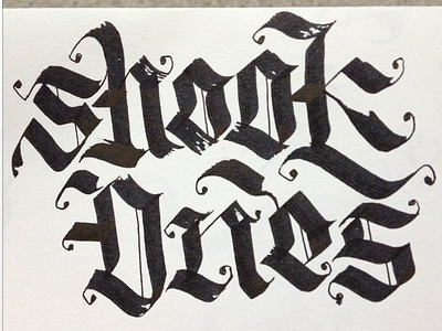 Shook Ones - Calligraphy / Handstyles calligraphy handstyles typography
