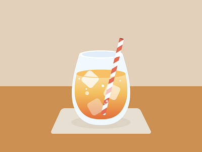 Orangeade icon colorful design drink flat design fruits icon illustration