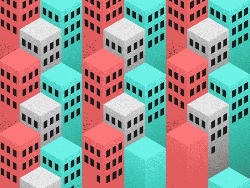 Rising Buildings aftereffects isometric motion motiongraphics shaders shapes